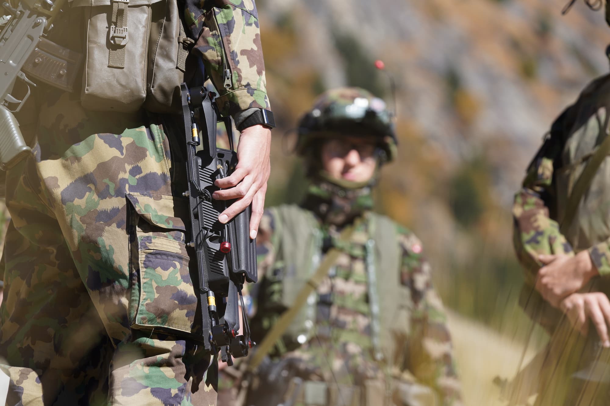 Military operators in the field