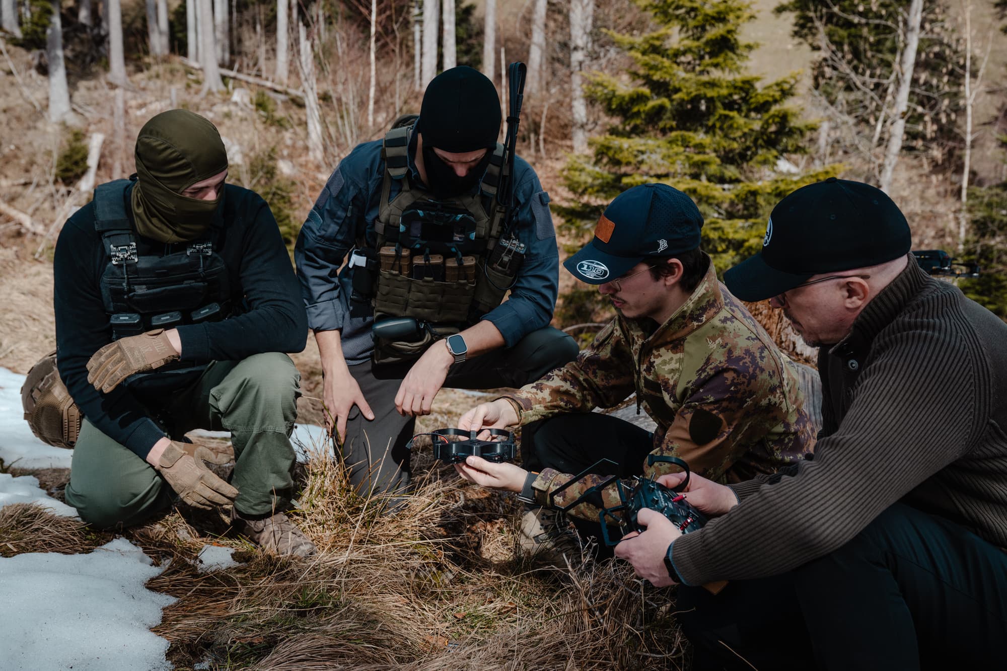 MCP training team preparing drone